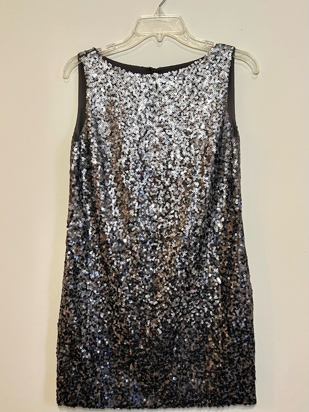 Michael Kors Sleeveless Gun Metal Gray Sequin Dress